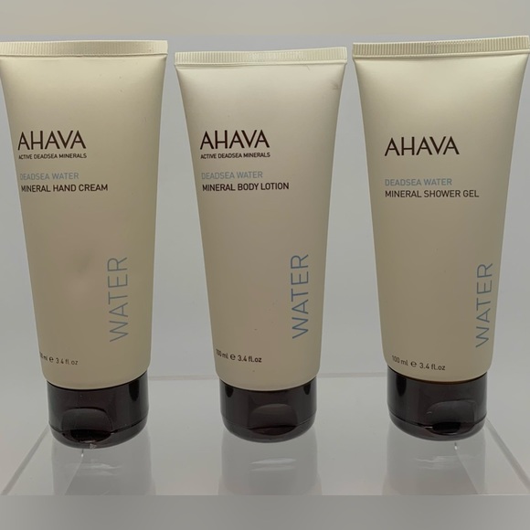 Ahava Dead Sea Mineral Body Lotion Hand-Cream & Shower Gel Bundle. New In Box - Picture 11 of 11